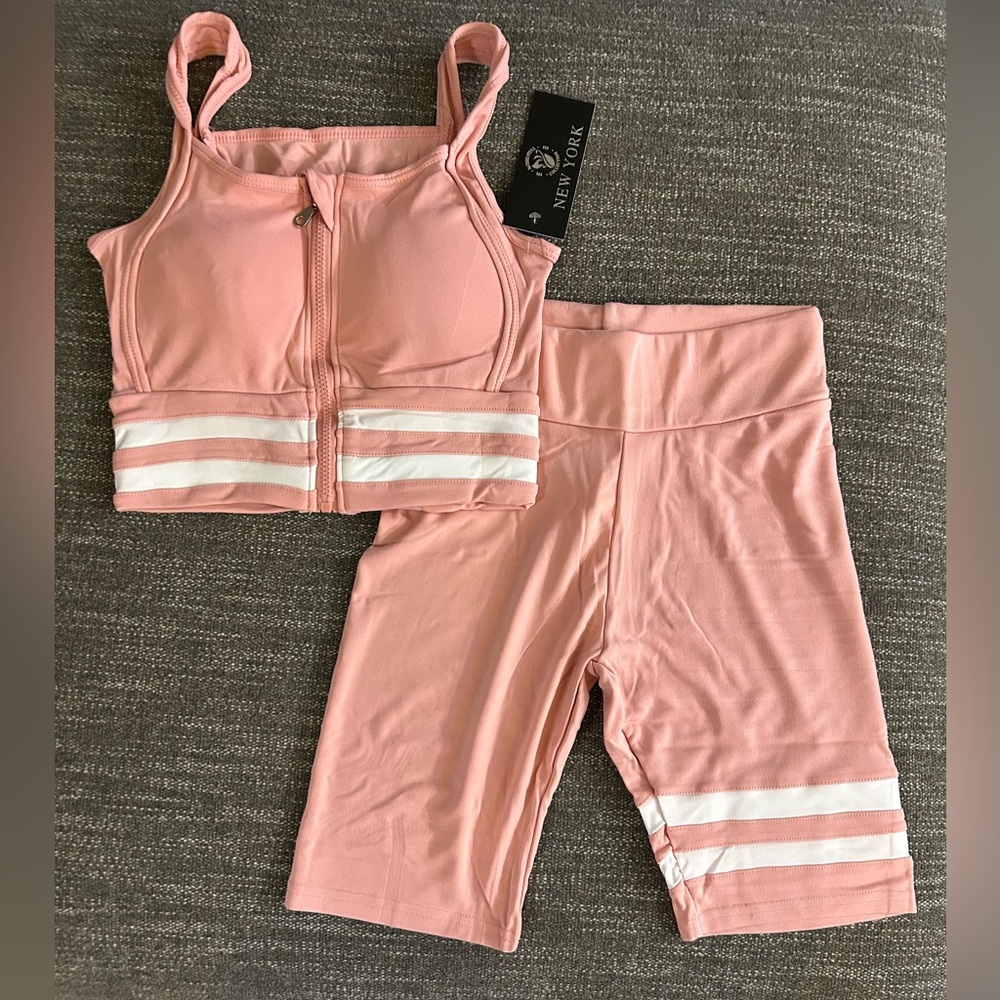 Light pink two-piece set size S/M